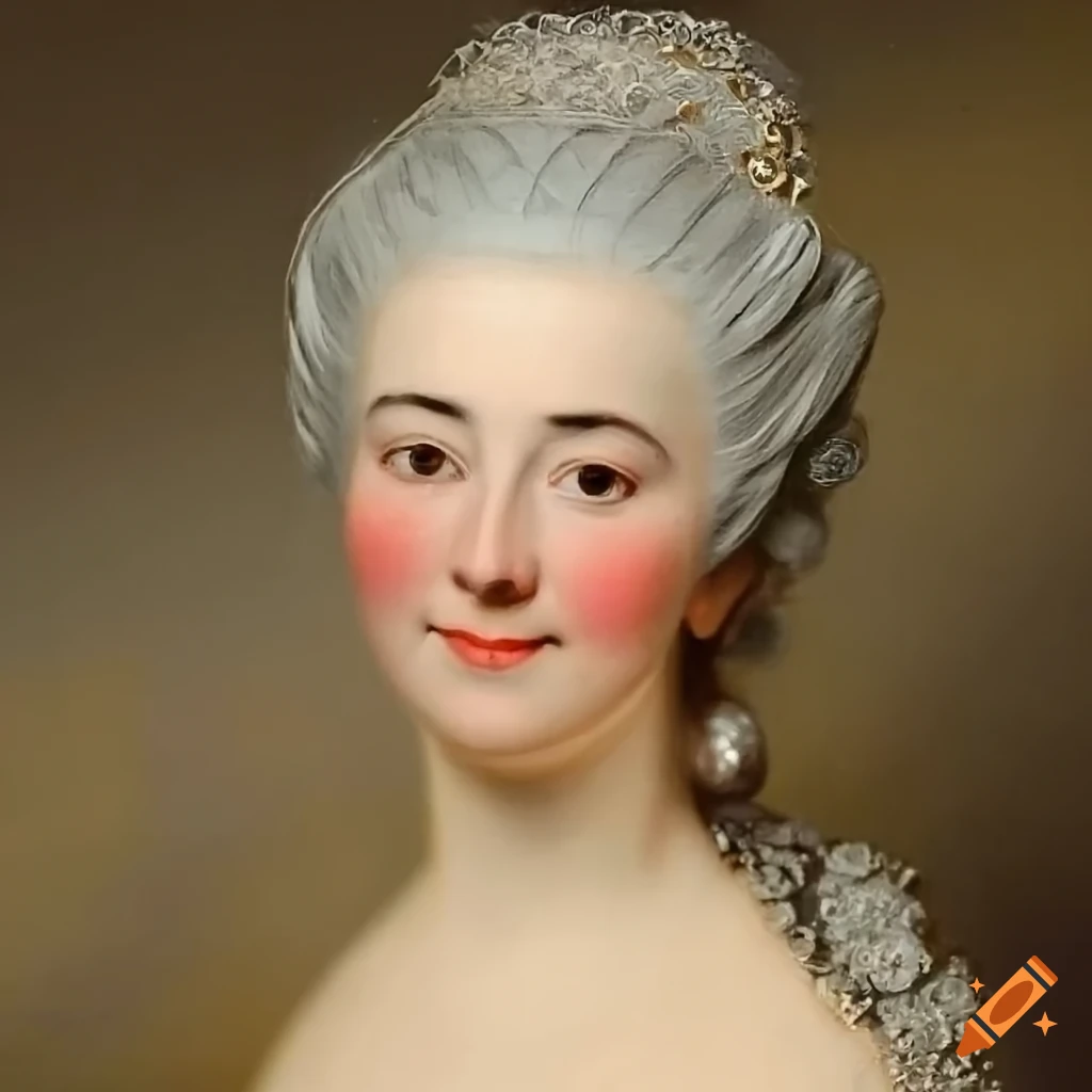 Portrait Of A 30 year old Lady In The Year 1750 On Craiyon