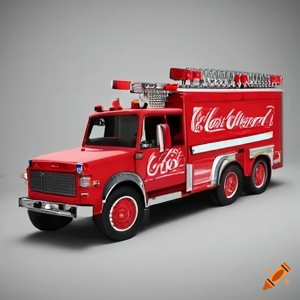 Coca Cola fire truck