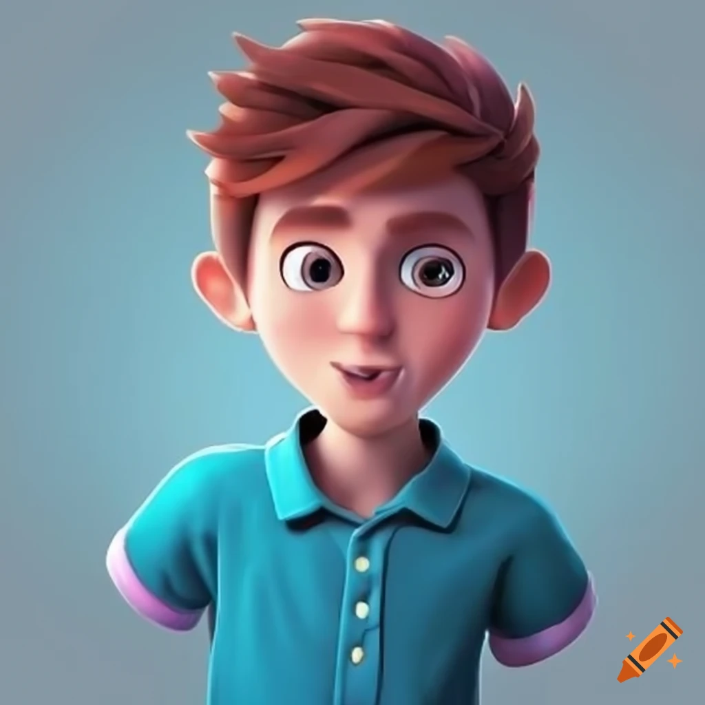 3d Character Sitting On Facebook Logo In Casual Modern Clothing On Craiyon