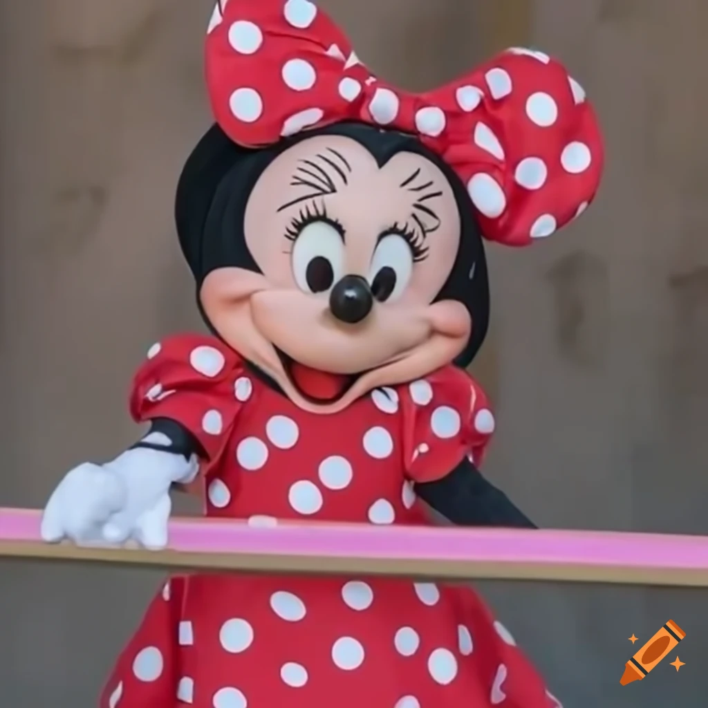 Smiling Minnie Mouse At Disney World On Craiyon