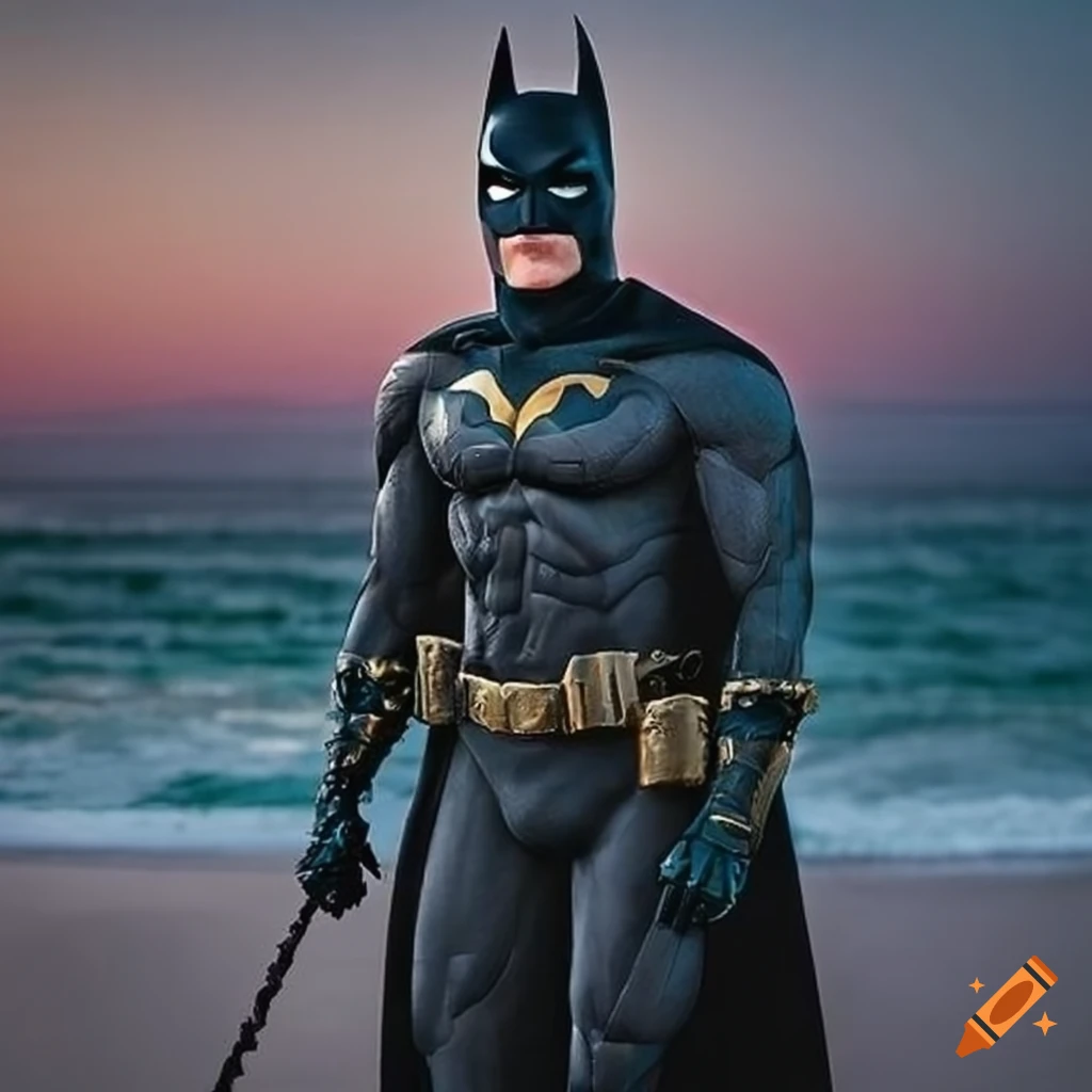 Batman at the beach