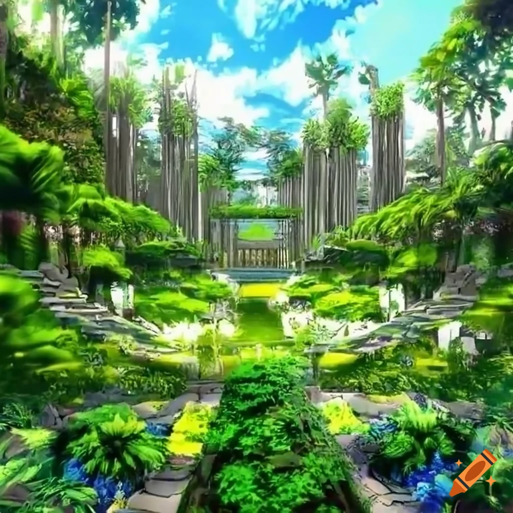 Mansion House Garden 2 Anime Backgrounds Stock Illustration 2211140009 |  Shutterstock