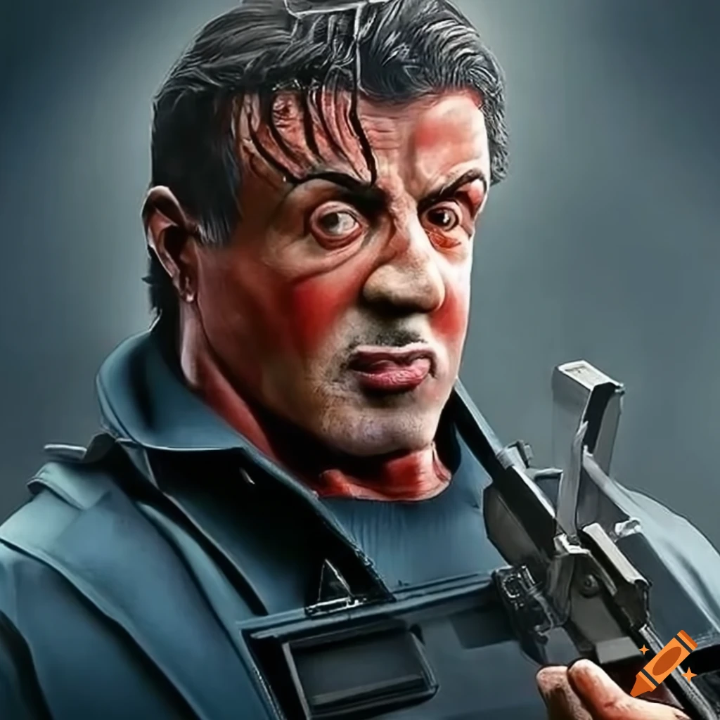 realistic photo of Sylvester Stallone as a plumber