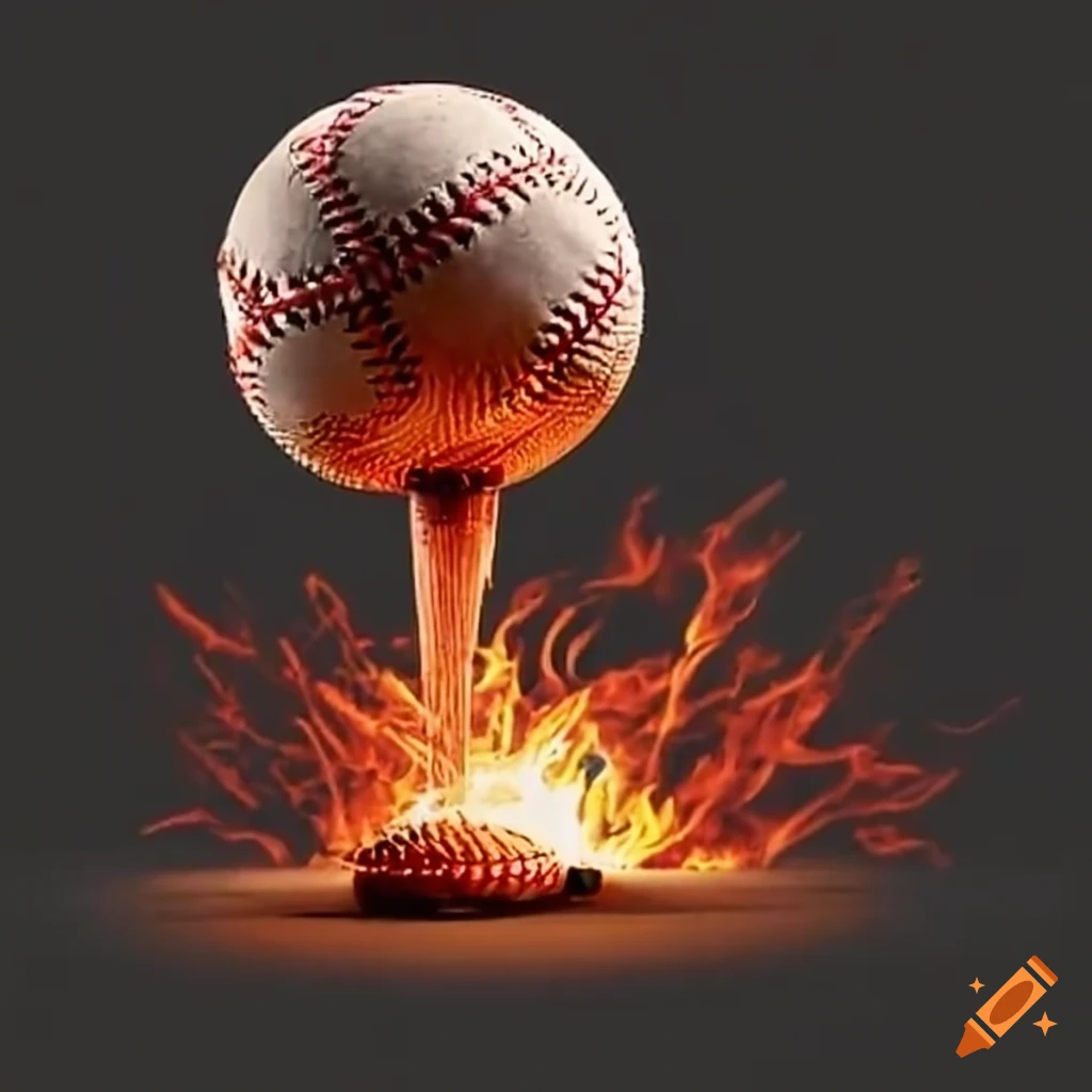 Baseball Bats Colliding In Intense Matchup On Craiyon