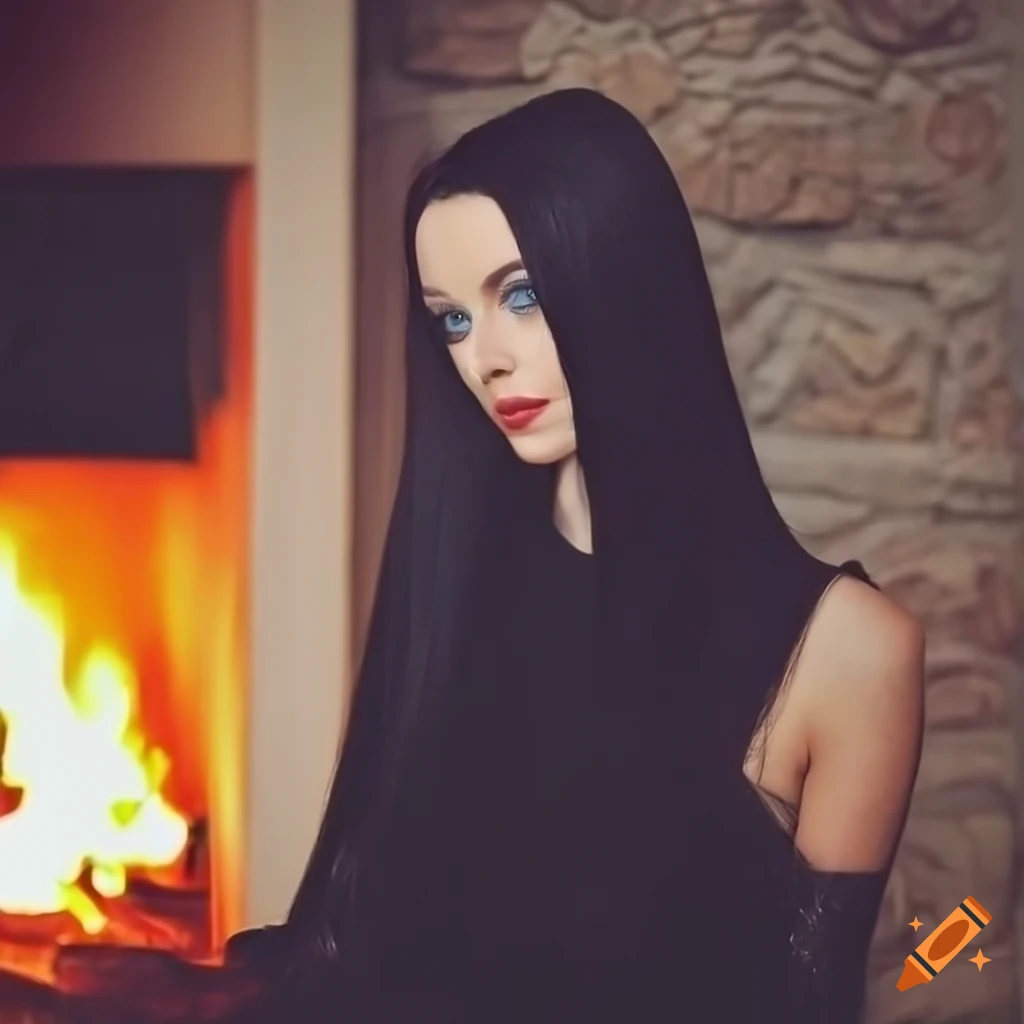 woman sitting in front of a cosy fireplace