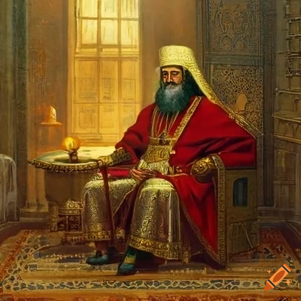 painting of Byzantine patriarch Joseph II in a Venetian inn
