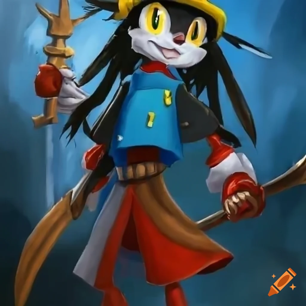 Klonoa cosplay as Viking captain