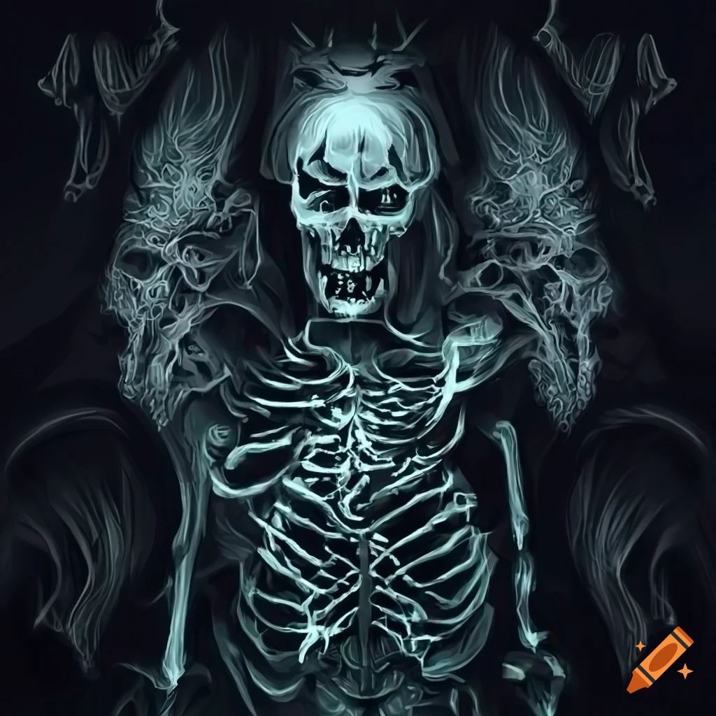 image of an Arch-lich with glowing eyes