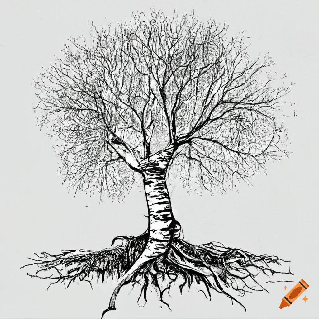 Magellin . Blog: Tree roots sketch