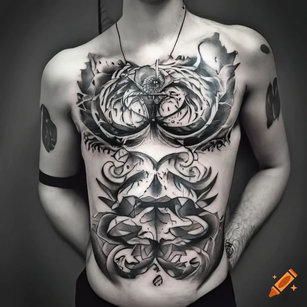 56 Popular Chest Tattoos For Men | Chest tattoo men, Lion chest tattoo, Chest  tattoo
