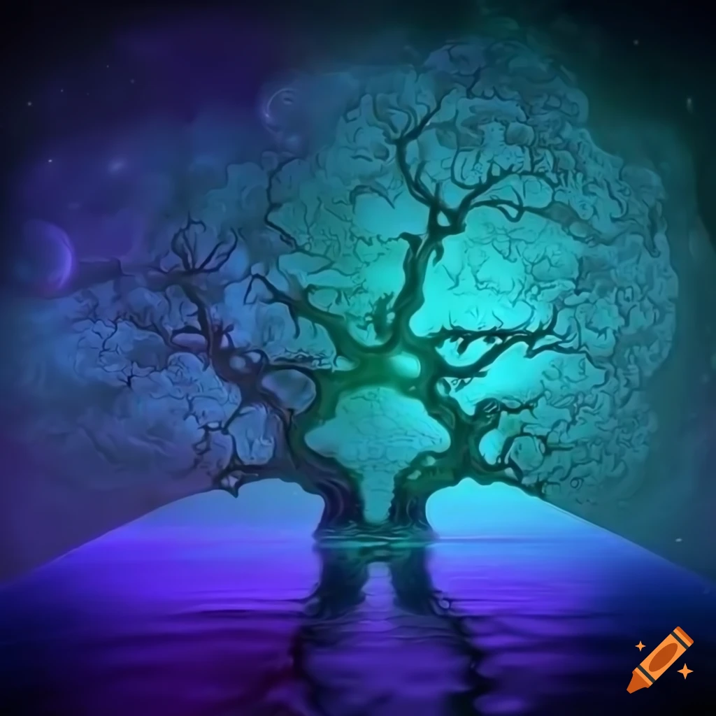 abstract-neon-tree-of-life-fractal-art-on-craiyon