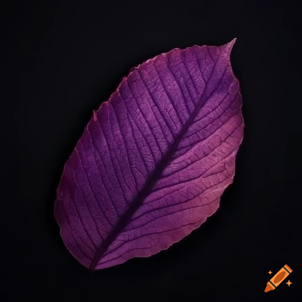 purple leaf with shimmering effect
