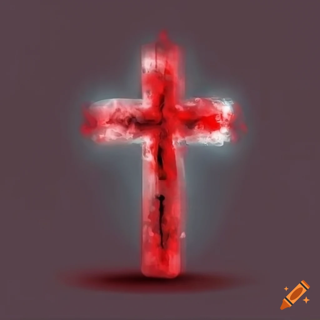 blood-stained-cross-on-craiyon
