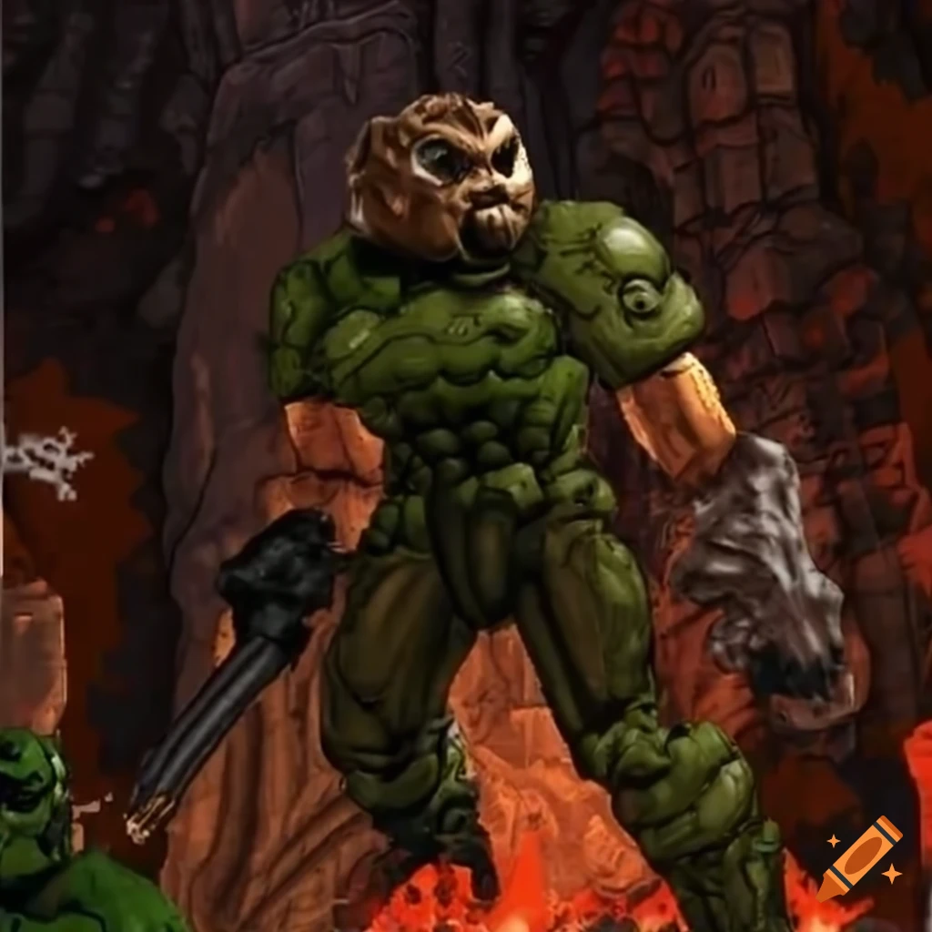 Iconic character from classic doom on Craiyon