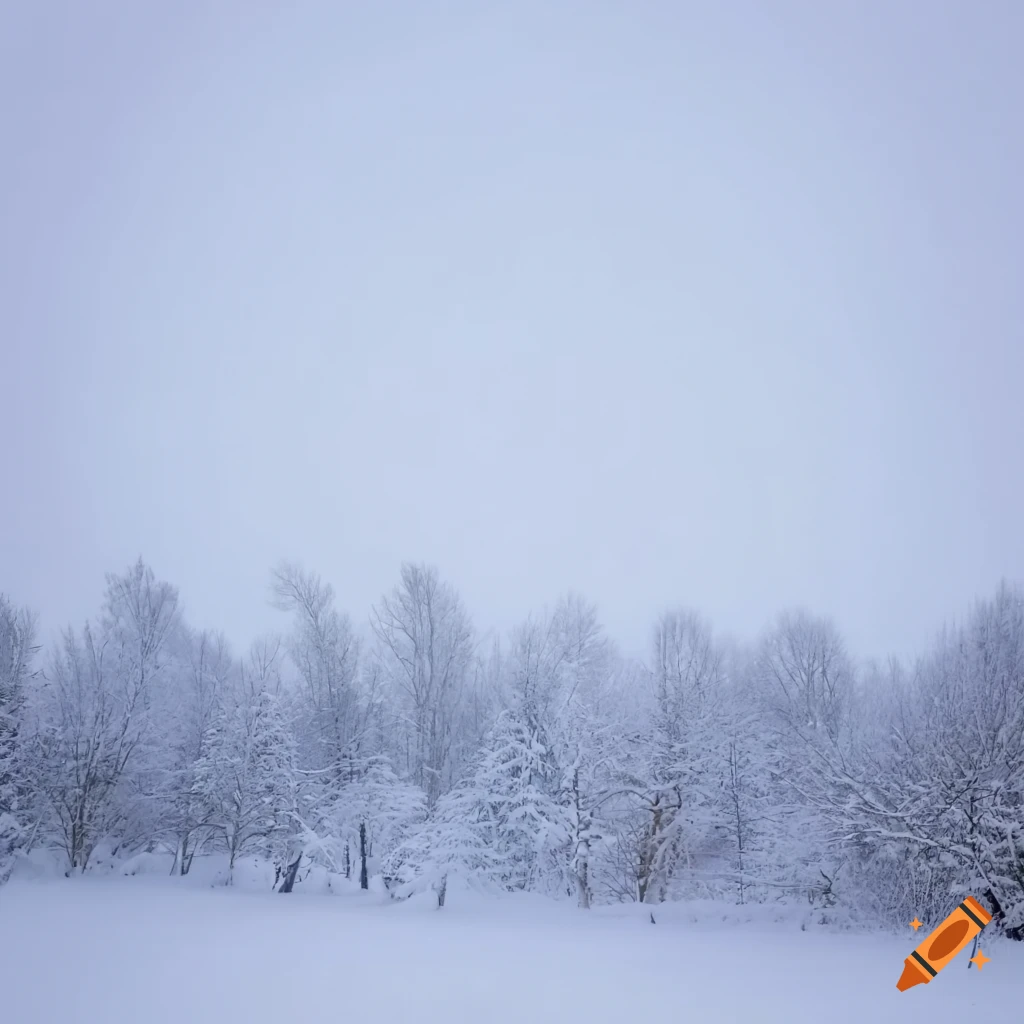 Winter Wonderland Covered In Snow On Craiyon