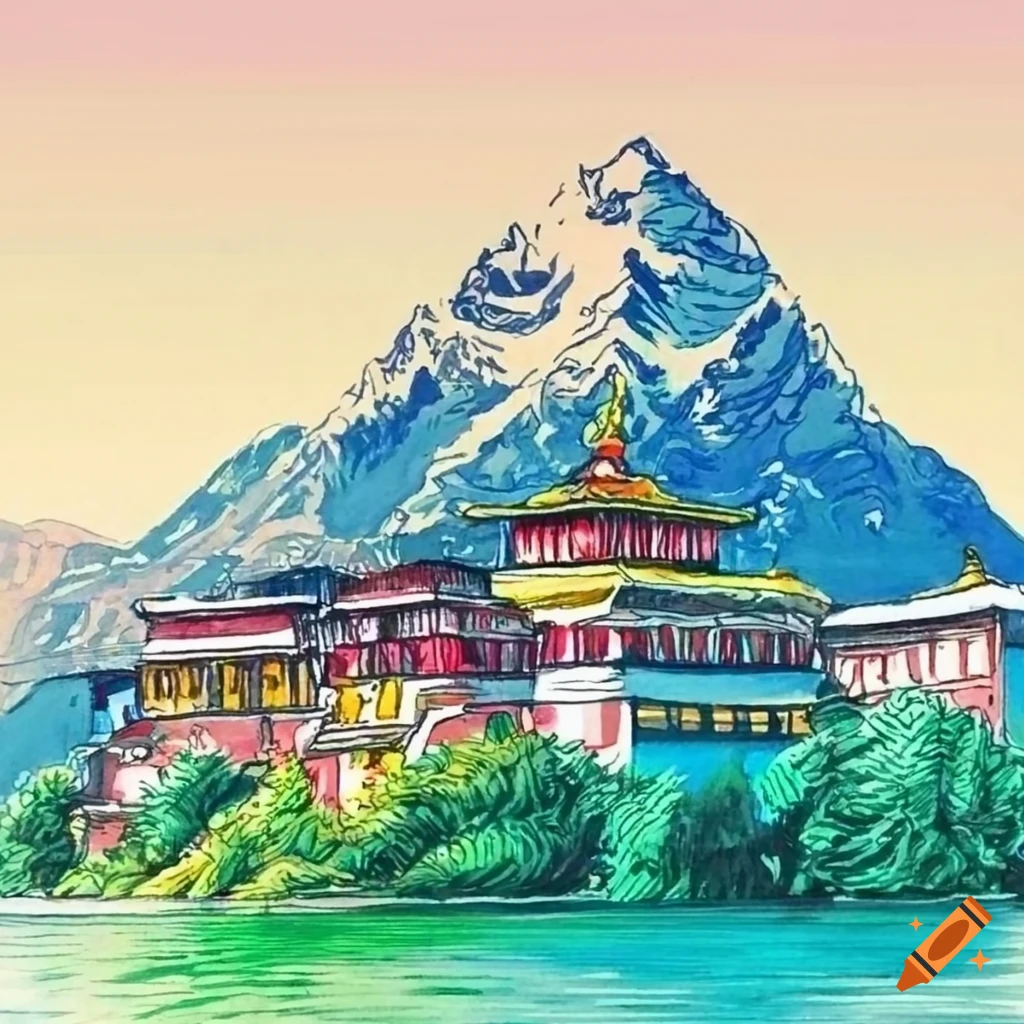 Sikkim Culture Drawing/Sikkim Activity/ Ek Bharat Shrestha Bharat Drawing/  Sikkim Poster/part -2 - YouTube