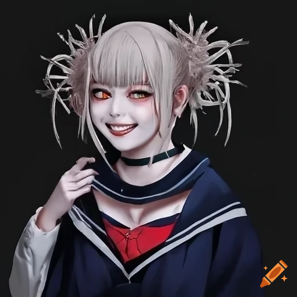 Cosplayer dressed as himiko toga from an anime