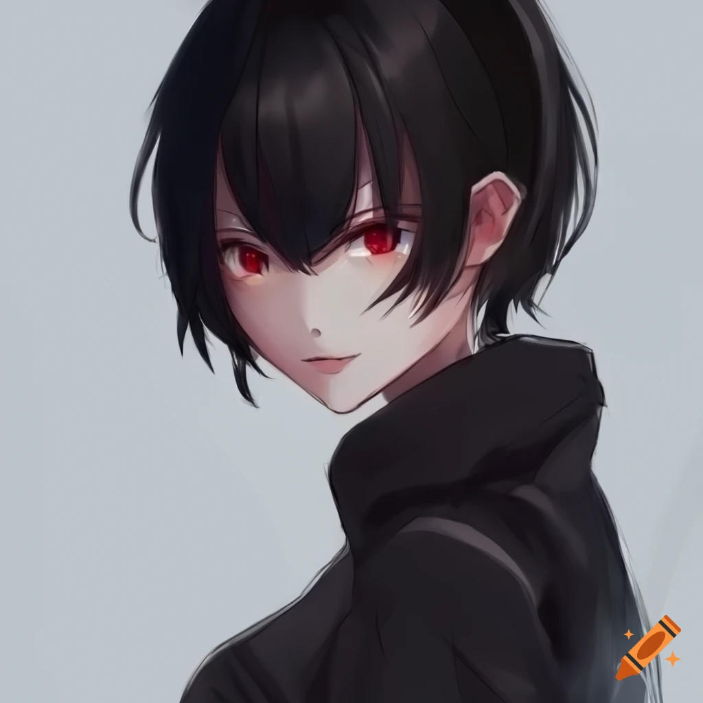 Picture Of A Tomboy Anime Girl With Black Hair