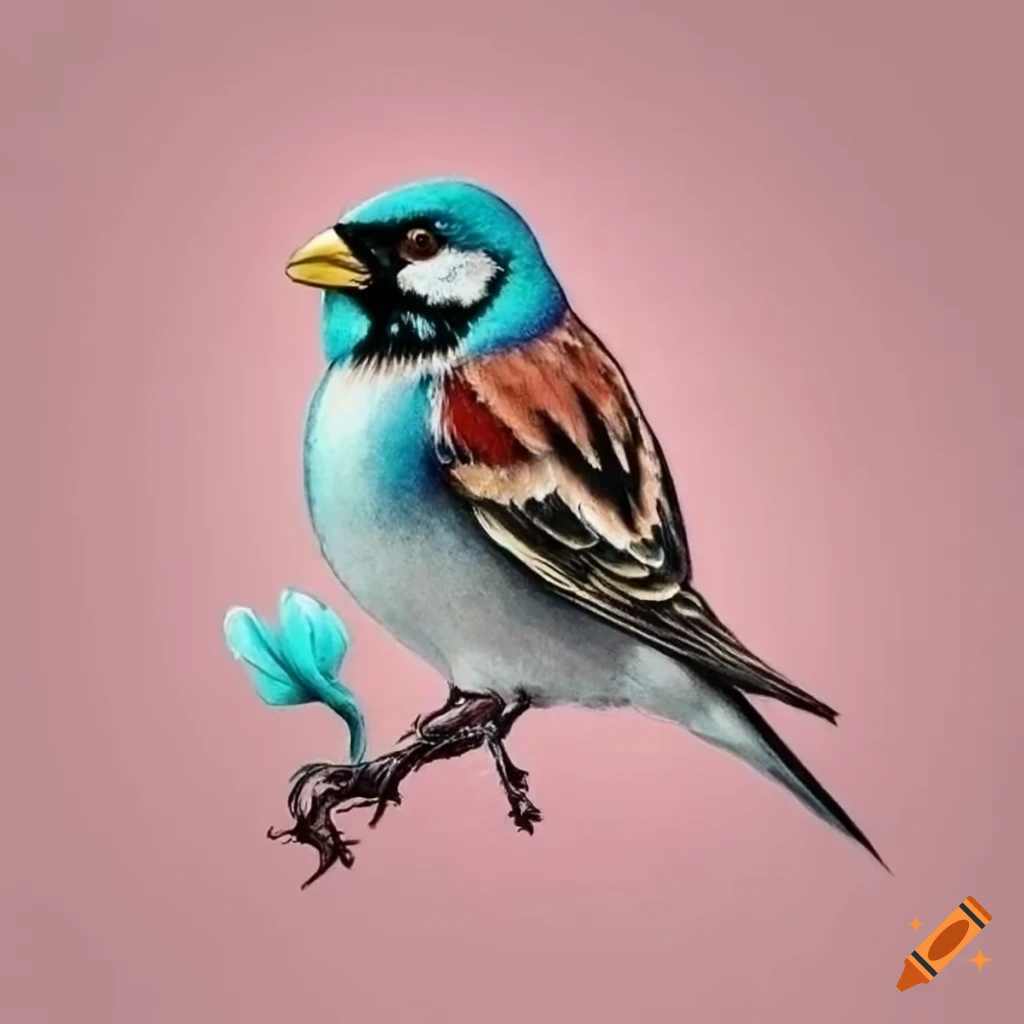 Tattoo Of A Sparrow Bird On Craiyon