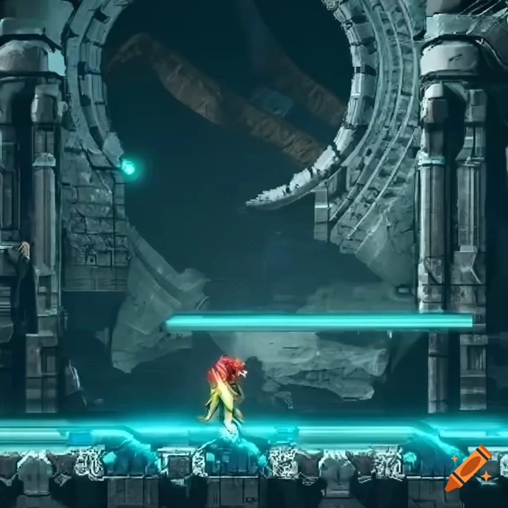 high resolution realistic rock platform tiles for Metroid Dread game