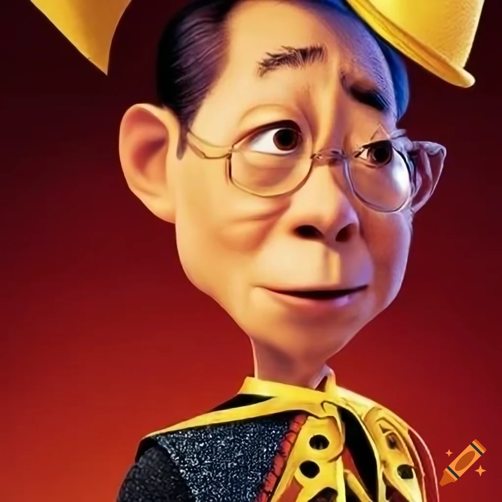 Pixar movie poster featuring emperor hirohito on Craiyon