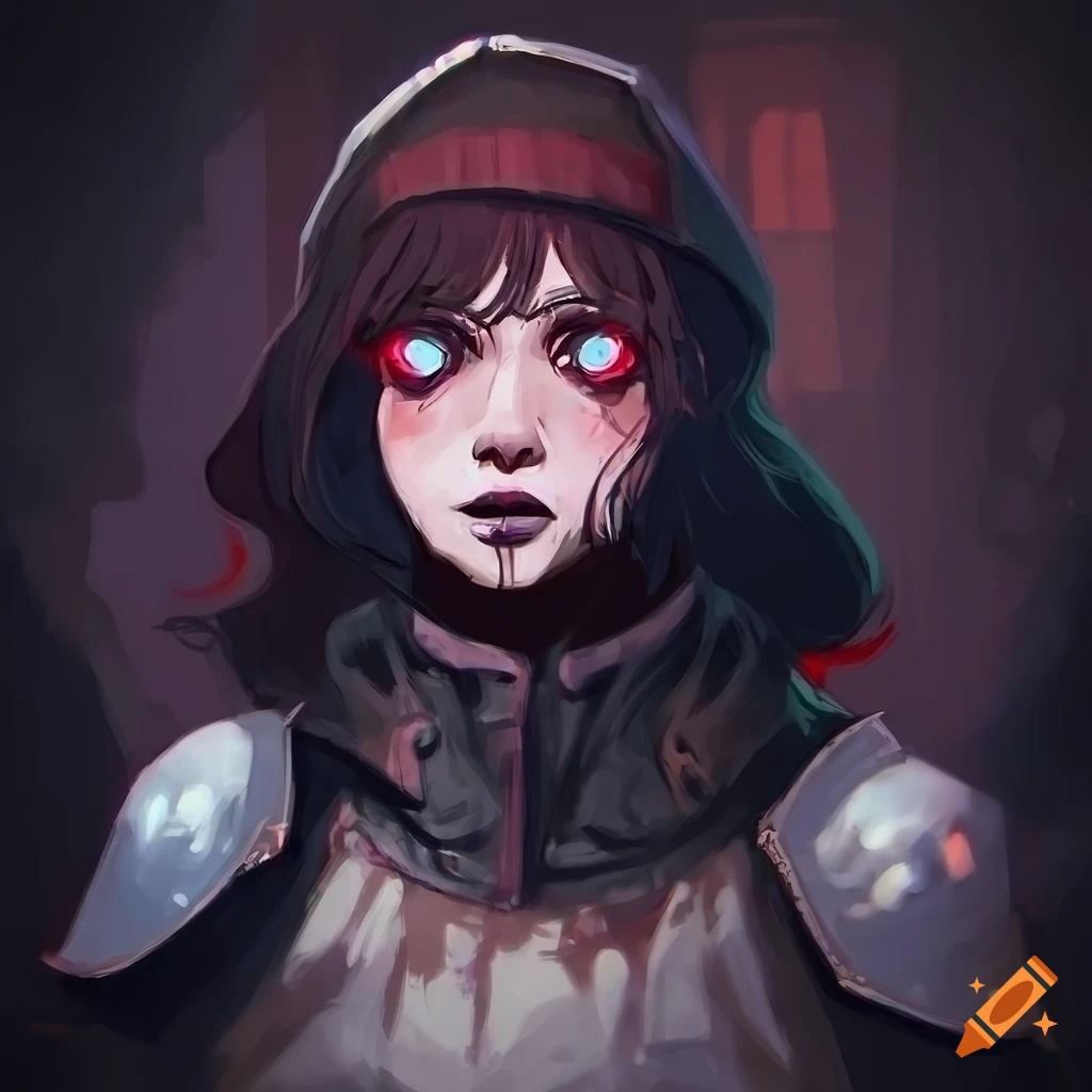 Digital Painting Of A Female Knight Riding A Horse In A Gloomy Sewer On digital-painting-of-a-female-knight-riding-a-horse-in-a-gloomy-sewer-on