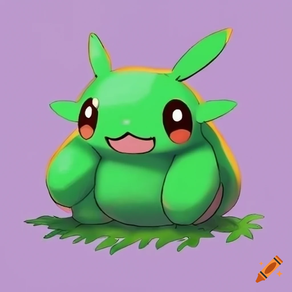 cute grass-type sapling-like Pokemon
