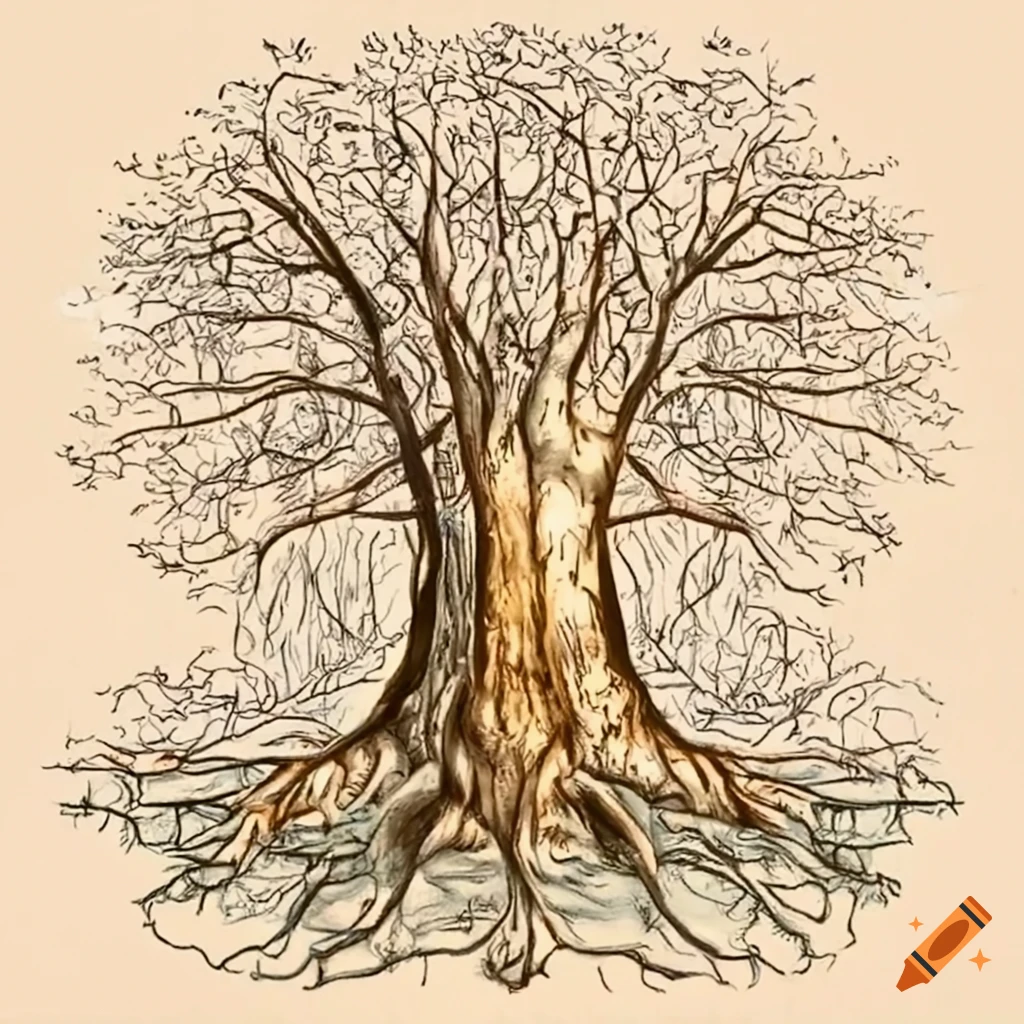 Tree roots sketch Stock Vector by ©macrovector 49162529