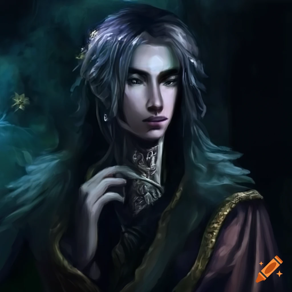 Artwork of a mysterious and regal character on Craiyon