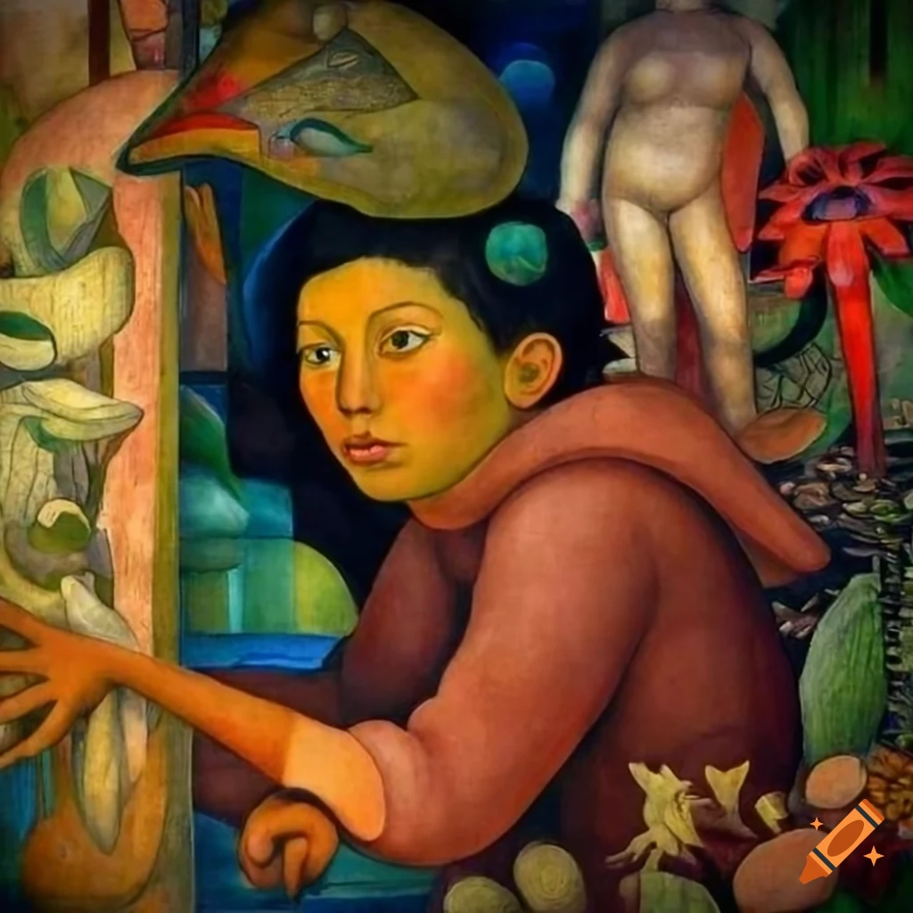 Diego Rivera mural inspired by The Time Machine