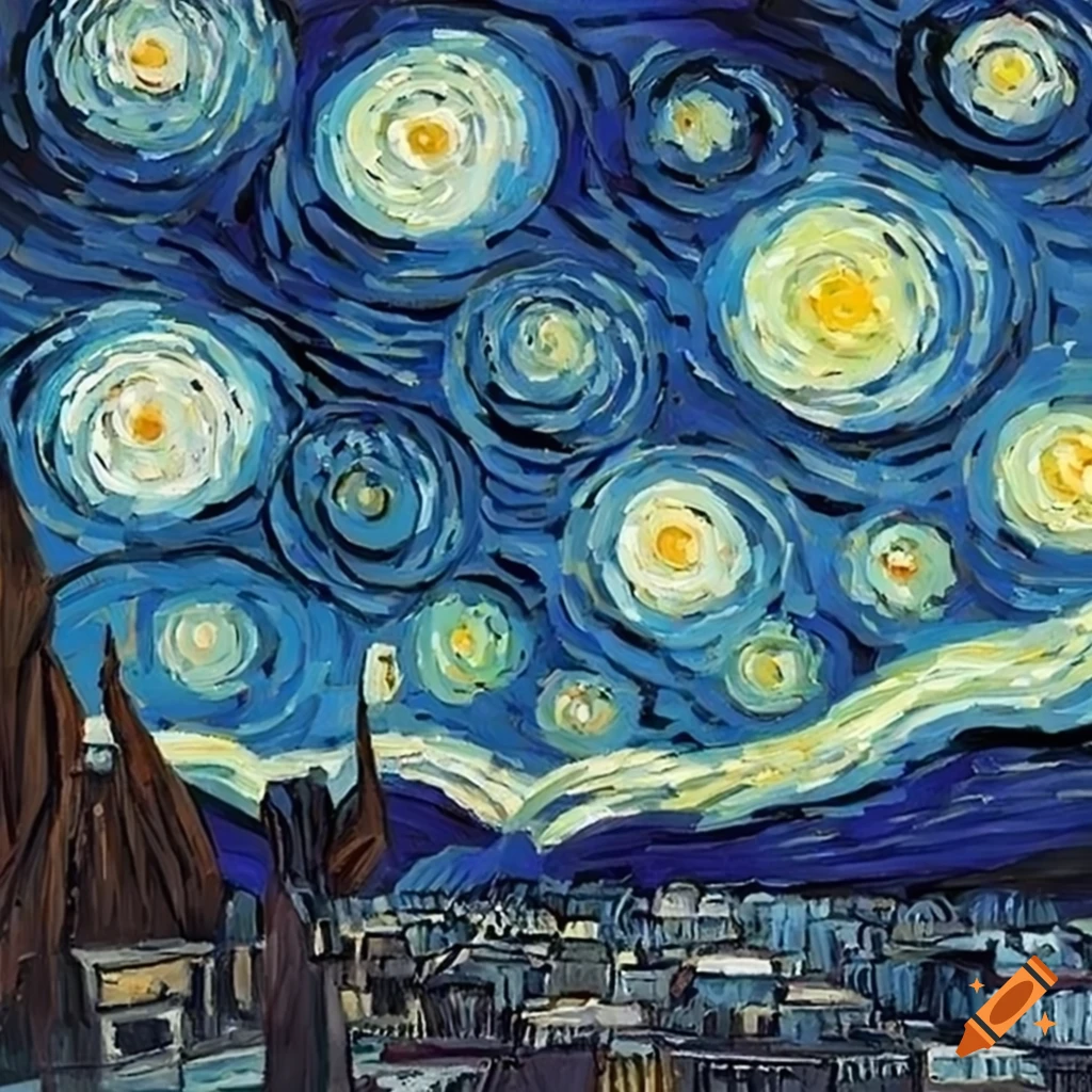 Starry Night In Van Gogh Style On Craiyon 5482
