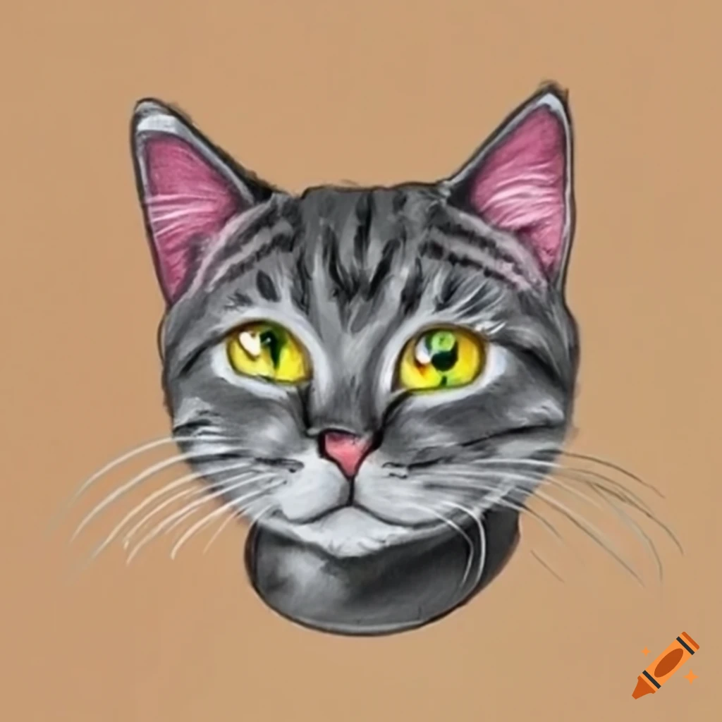 Draw a Cat Face with Simple Tricks | house cat, face, pencil | How to Draw Pencil  Drawing Cat for Kids :) | By Kids Art & Craft | Hi everybody, today