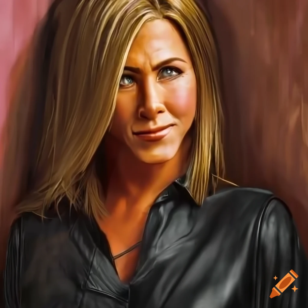 Photorealistic Depiction Of A Young Jennifer Aniston In A Plaid Shirt photorealistic-depiction-of-a-young-jennifer-aniston-in-a-plaid-shirt