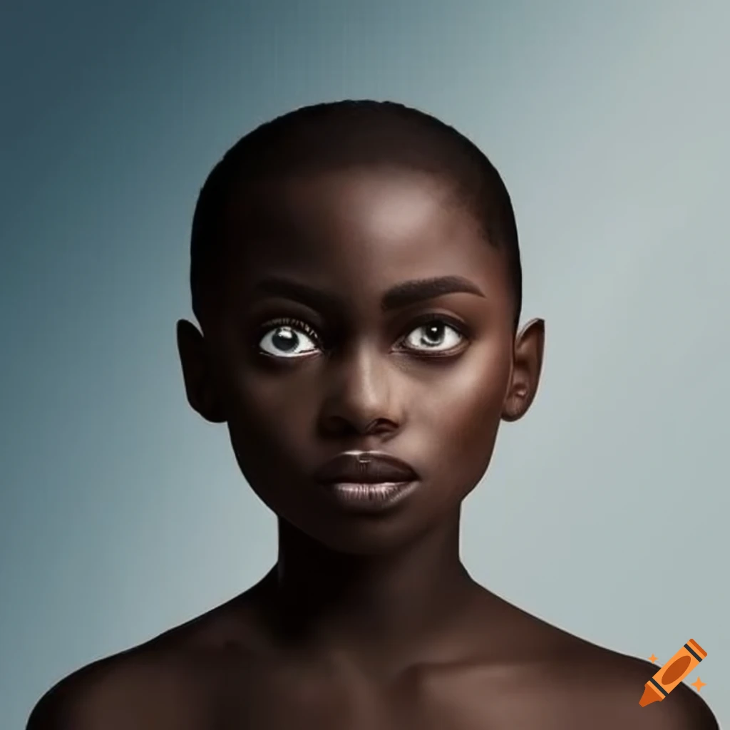 Portrait Of A Person With Dark Skin On Craiyon