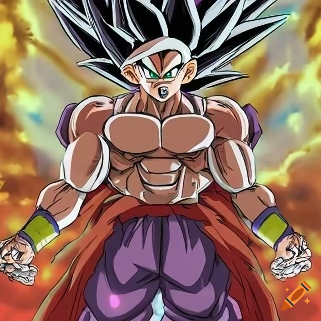 Image of goku in his ultra instinct form on Craiyon