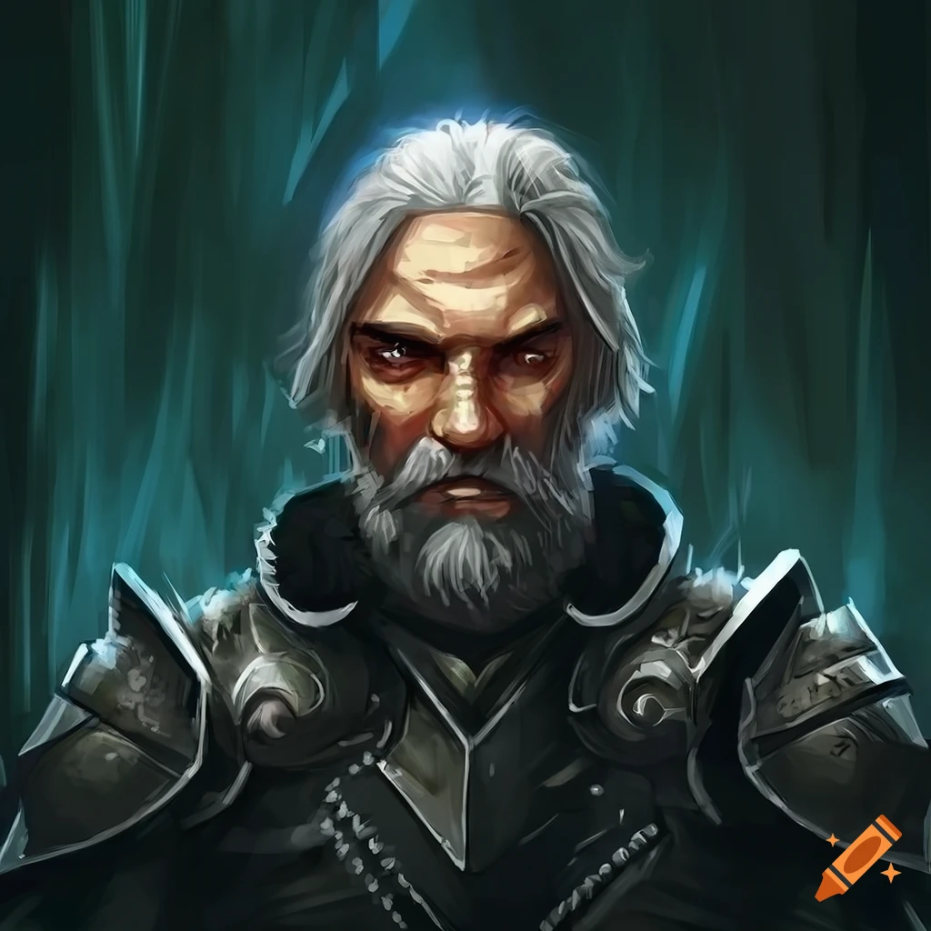 Detailed portrait for dungeons and dragons 5th edition