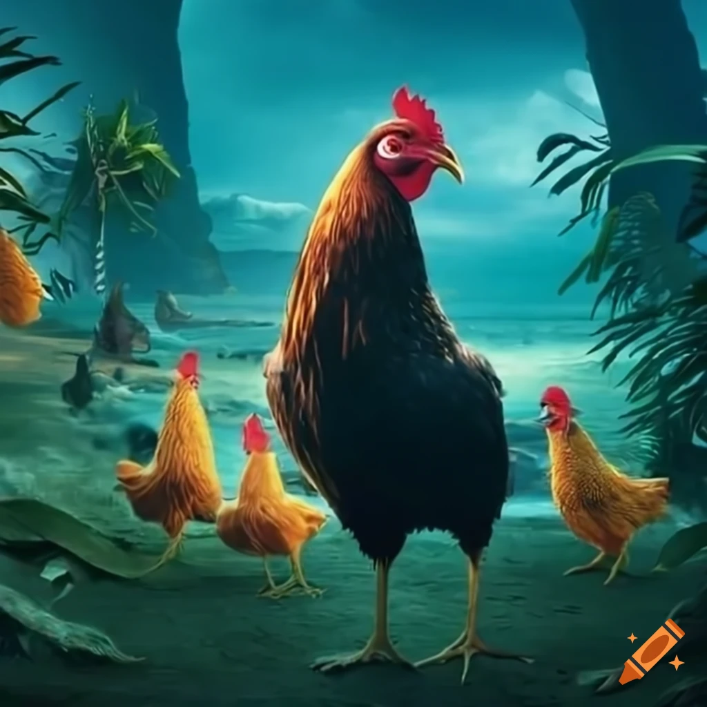 Netflix Poster With Chickens On A Tropical Island On Craiyon netflix-poster-with-chickens-on-a-tropical-island-on-craiyon
