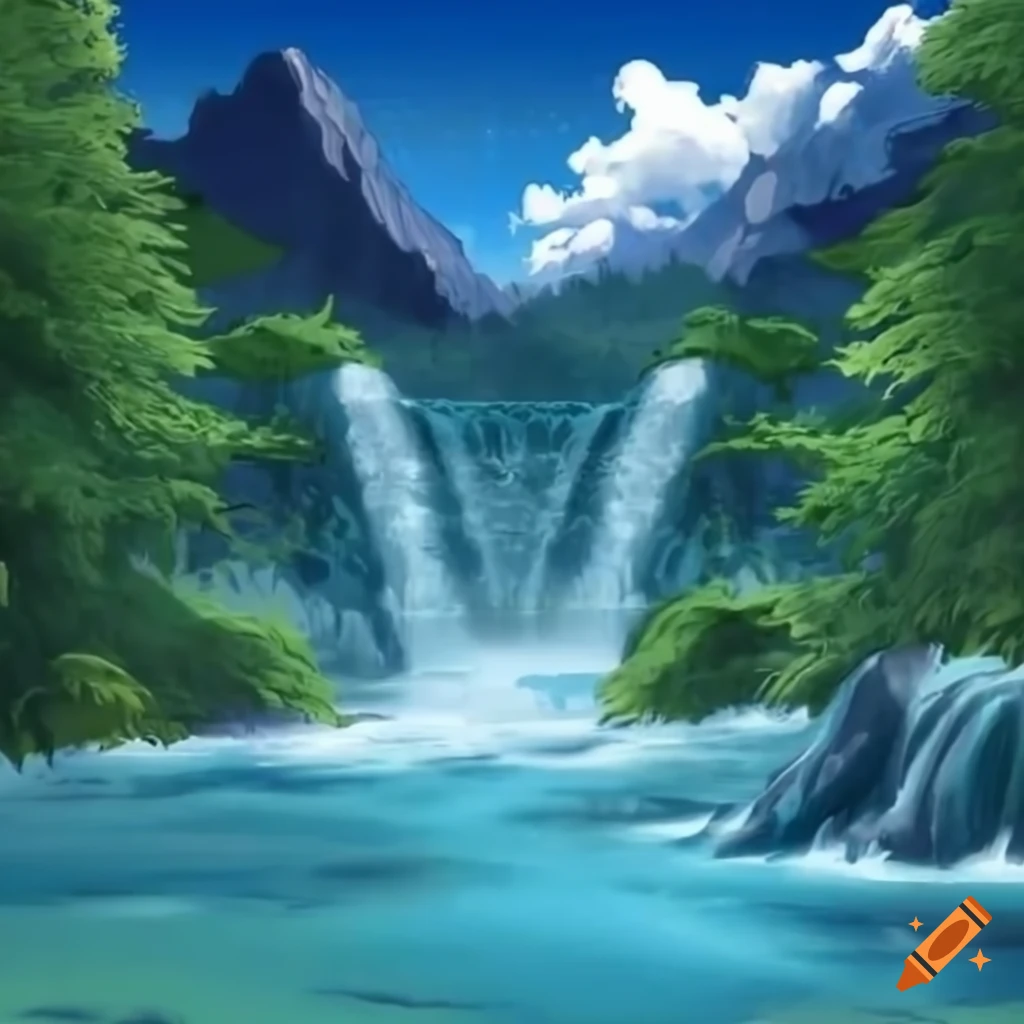 Animated Vtuber Background: Anime Nature Waterfalls Background Backdrop  Overlay for Live Video Streaming on Twitch, Youtube and Podcasts - Etsy