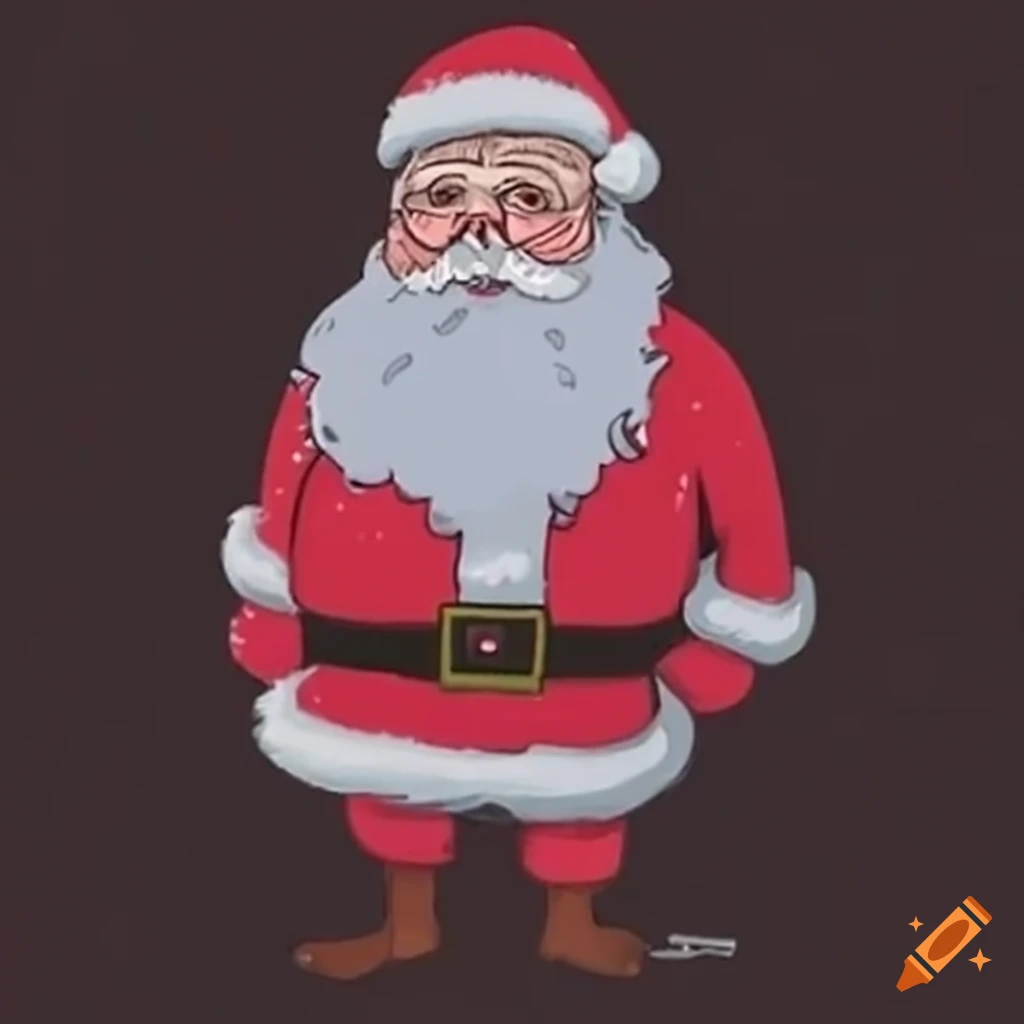 Funny Santa Claus With A Sassy Expression On Craiyon