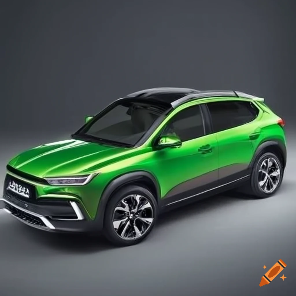 Unique green suv car on Craiyon