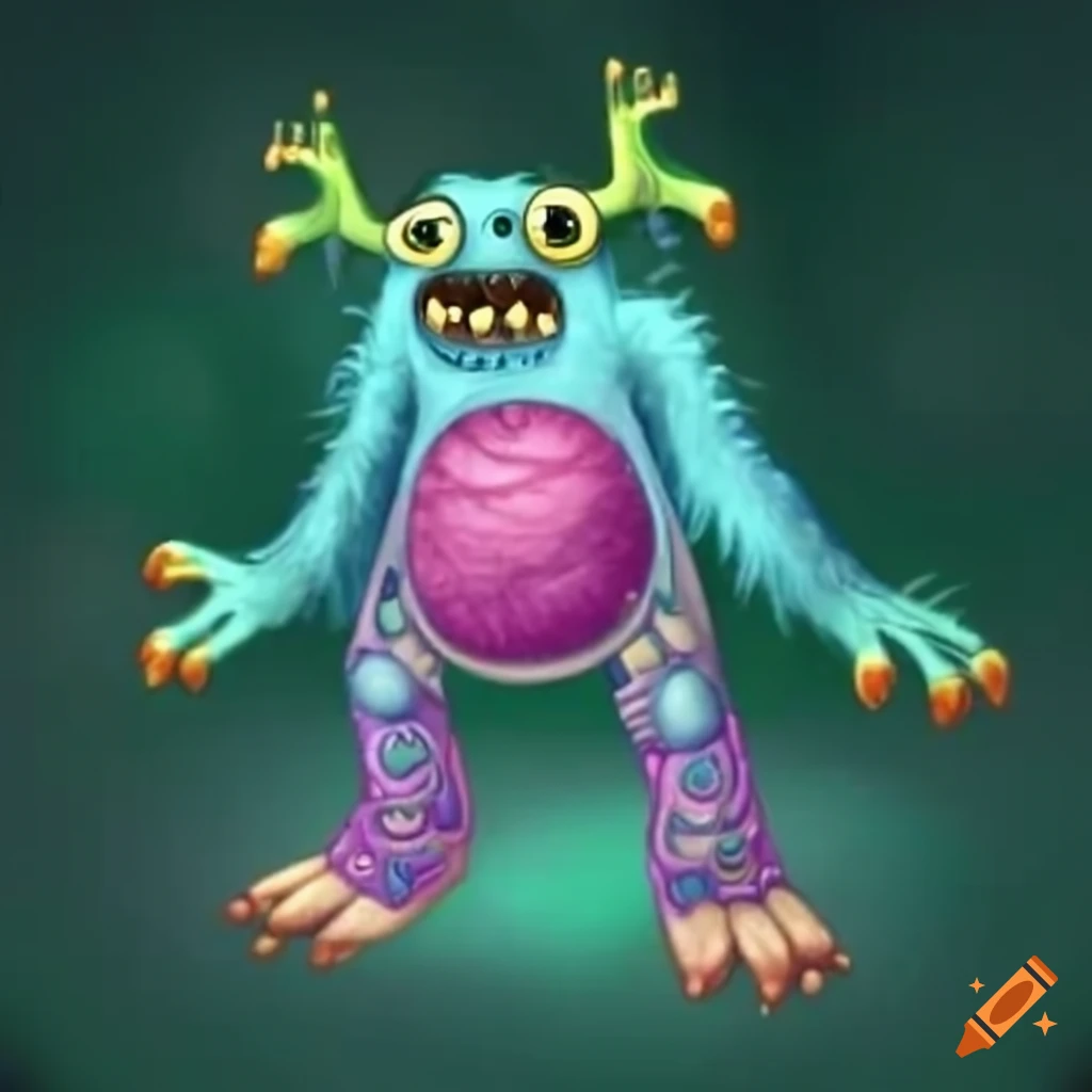 New 'my singing monsters' monster on Craiyon