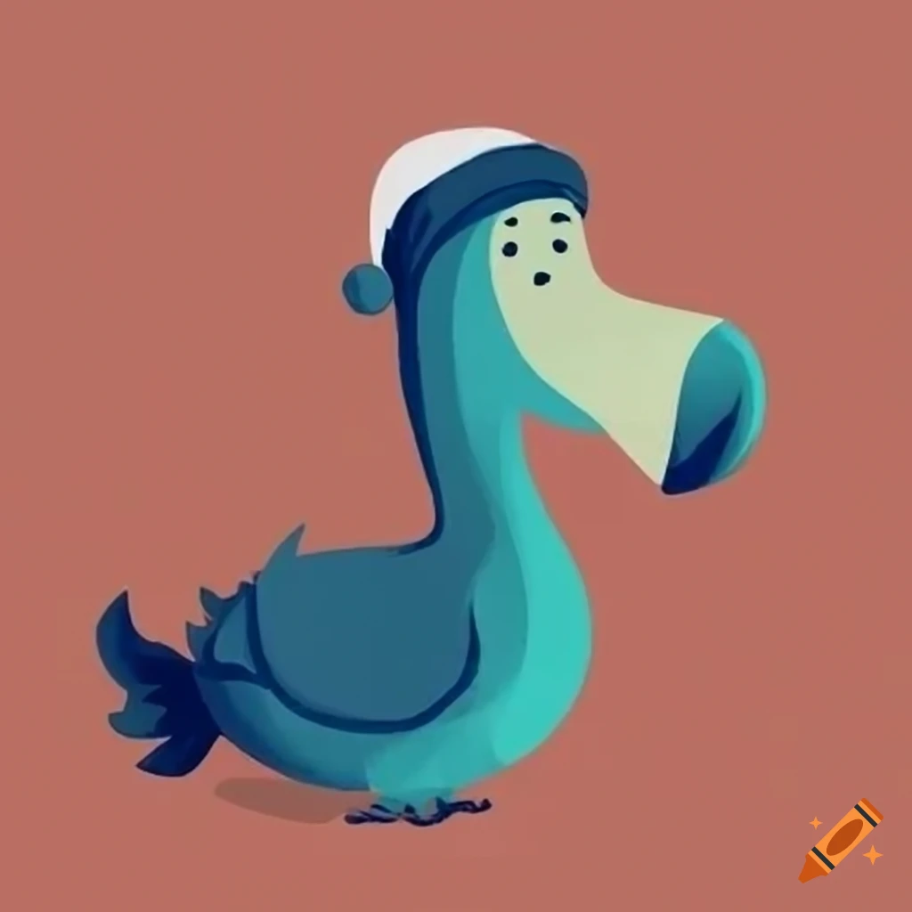 minimalist dodo christmas clipart