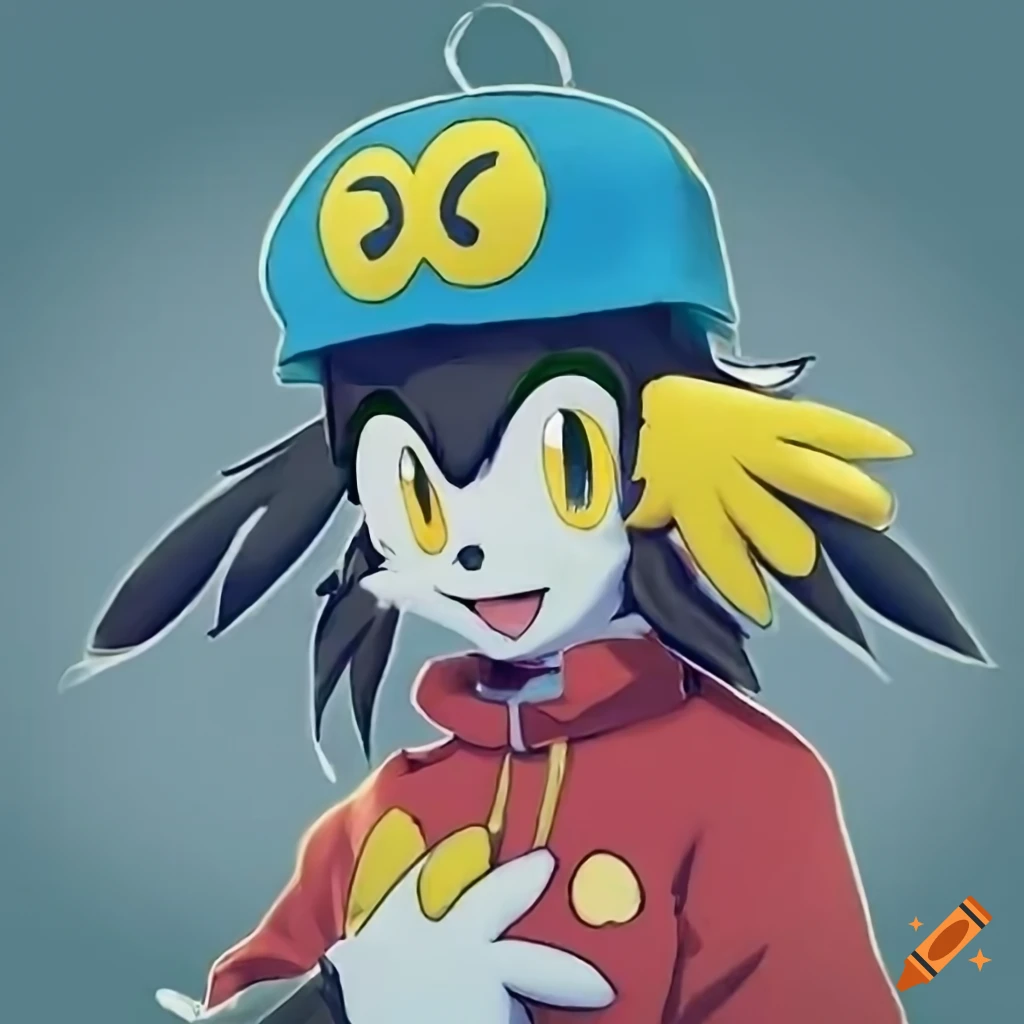 Klonoa wearing male pokemon trainer cosplay on Craiyon
