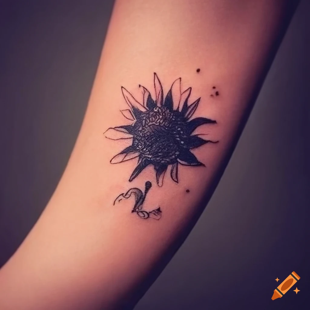 Tattoo uploaded by Circle Tattoo • Sunflower Tattoo by Bishal Majumder at  Circle Tattoo. • Tattoodo