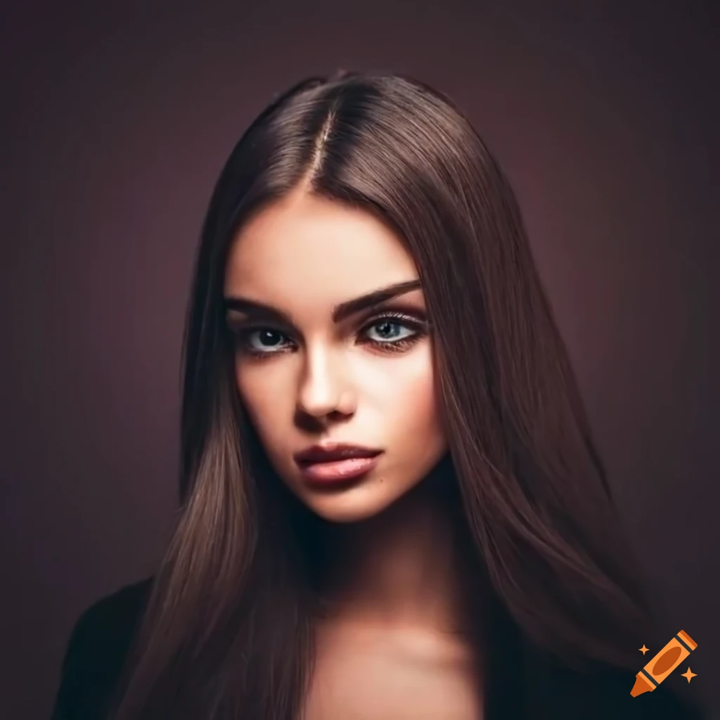 portrait of a beautiful woman with black sweater