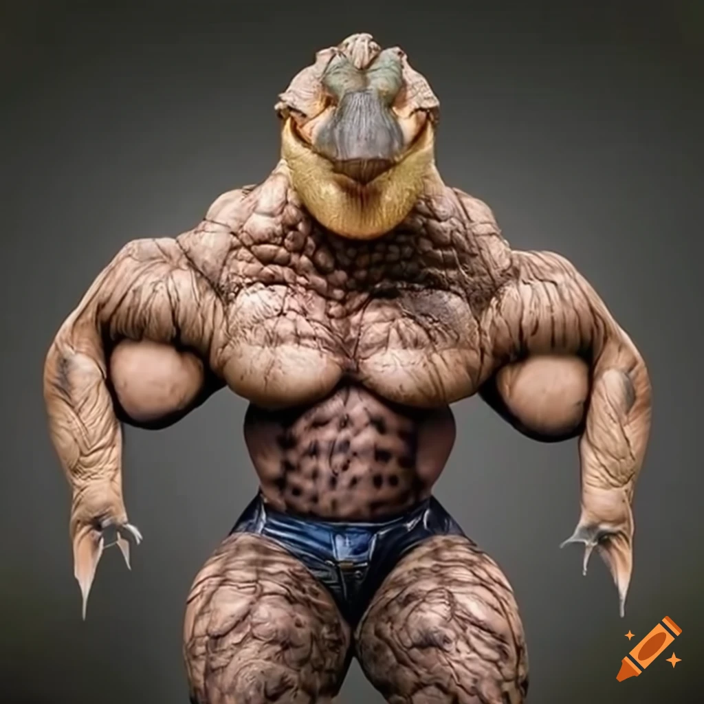 muscular-duck-on-craiyon