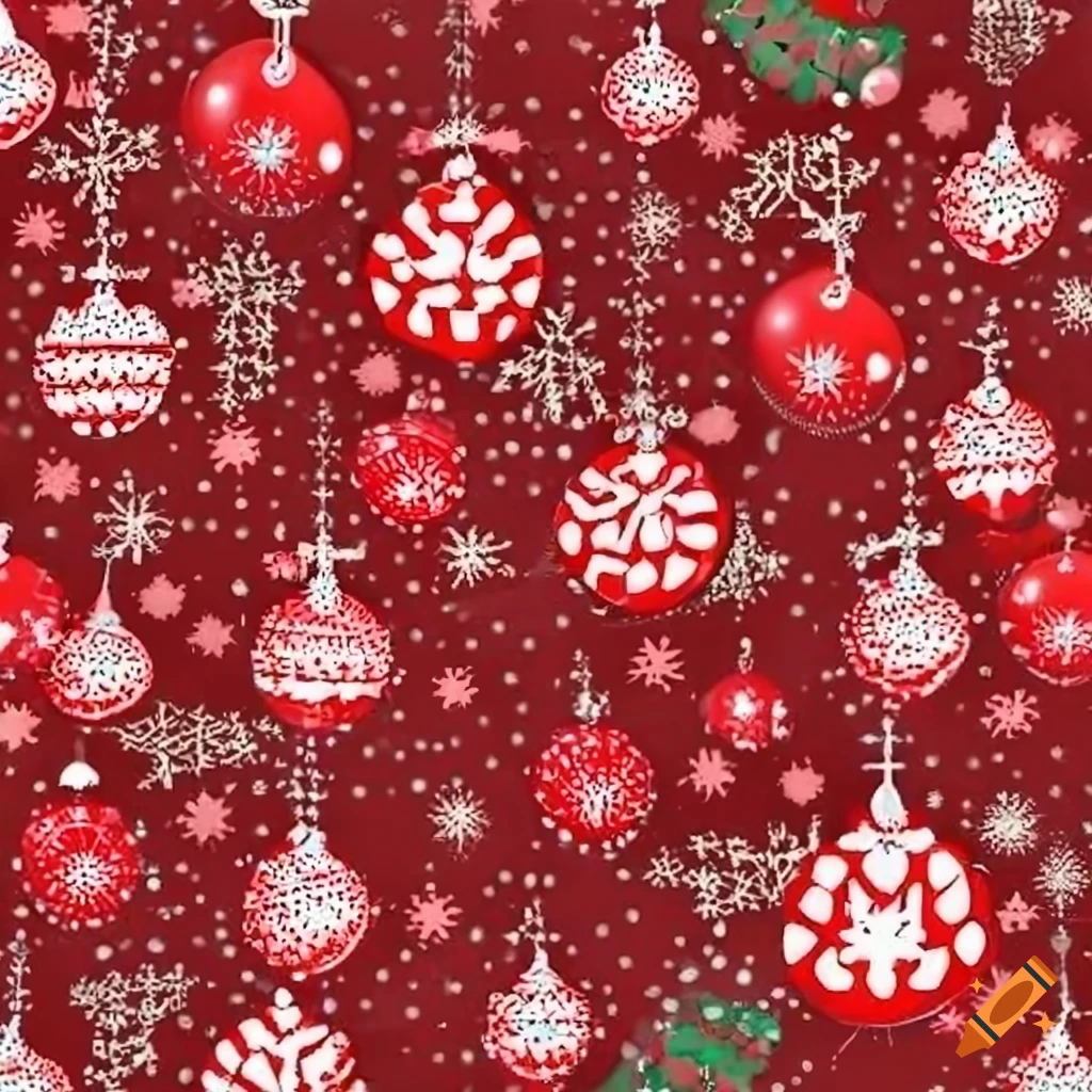 Red christmas pattern