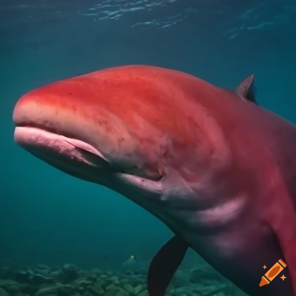 image of a giant red fish