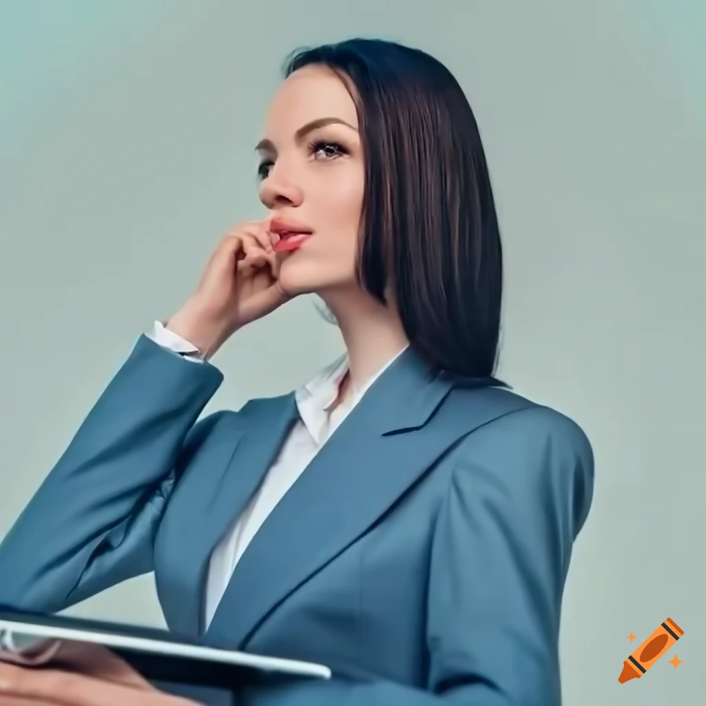 Professional Portrait Of A Woman In Blue Business Suit On Craiyon Professional Portrait Of A Woman In Blue Business Suit On Craiyon