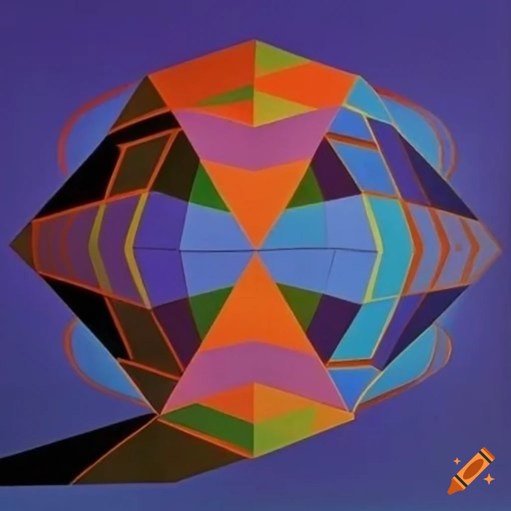Victor Vasarely's surreal geometric illusions artwork